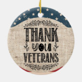 Danke Veterans Keramik Ornament (Hinten)