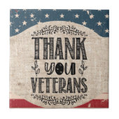 Danke Veterans Keramik Tile Fliese (Vorderseite)