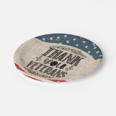 Danke Veterans Paper Plate Pappteller (Schrägansicht)