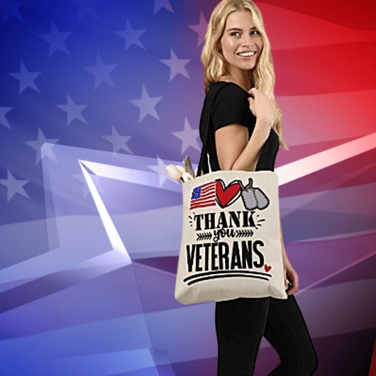 Danke Veterans Tote Tag Tasche