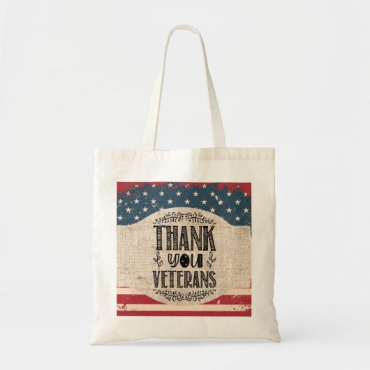 Danke Veterans Tote Tag Tragetasche (Vorne)