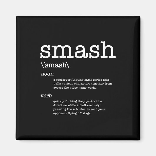 Danke Videospiele Smash Definition Videospiel Magnet (Vorne)