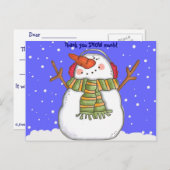 Danke, viel zu schneien (personifizieren Sie) Postkarte (Vorne/Hinten)