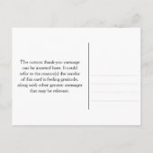 "Danke!" + Viele farbige Kreise Postkarte (Rückseite)