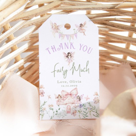 Danke vielmals whimsical Fairy Geburtstag Geschenkanhänger
