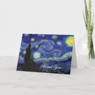 Danke. Vincent van Gogh, Sternennacht Dankeskarte