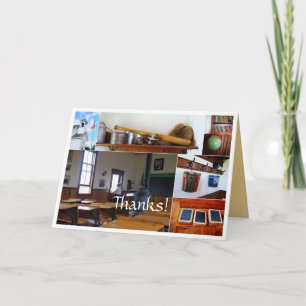 Danke Vintage School House Collage Karte