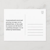 "Danke!", Vintage Train & Bridge Postcard Postkarte (Rückseite)