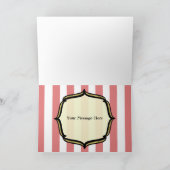 Danke, - Vintagen Zirkus zu kardieren Dankeskarte (Innenseite)