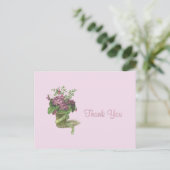 Danke Violets Postkarte (Stehend Vorderseite)