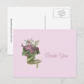 Danke Violets Postkarte (Vorne/Hinten)