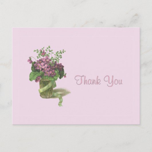 Danke Violets Postkarte (Vorderseite)
