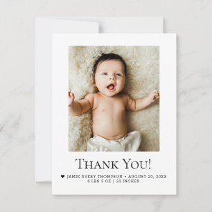 Danke von Baby-Foto-Geburtsankündigung