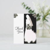 Danke von den Bride Post Cards Postkarte (Stehend Vorderseite)