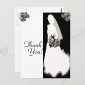 Danke von den Bride Post Cards Postkarte (Vorne/Hinten)