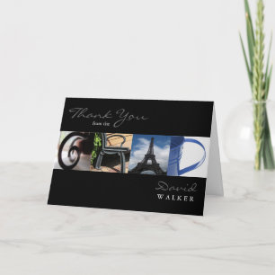 Danke von der Absolvent-Karte im Alphabet