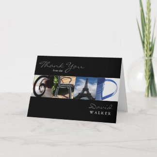 Danke von der Absolvent-Karte im Alphabet