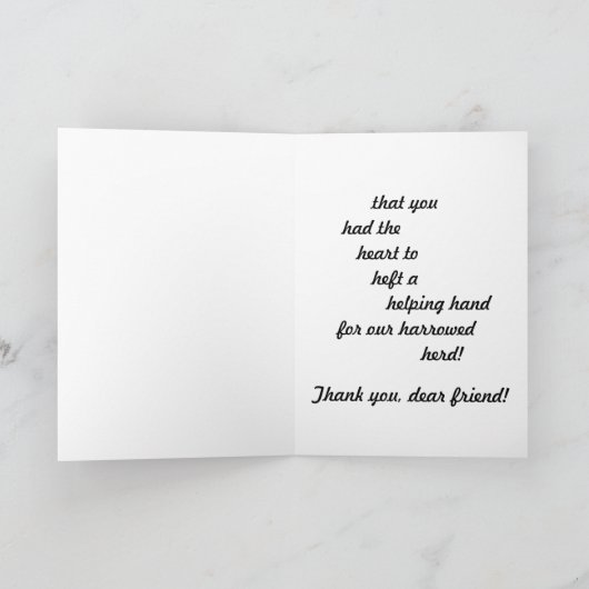 Danke - von der Herde (Innenseite)