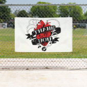 "Danke" von Ellis Ringle Outdoor Banner (Insitu)