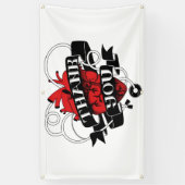 "Danke" von Ellis Ringle Outdoor Banner (Vertikal)