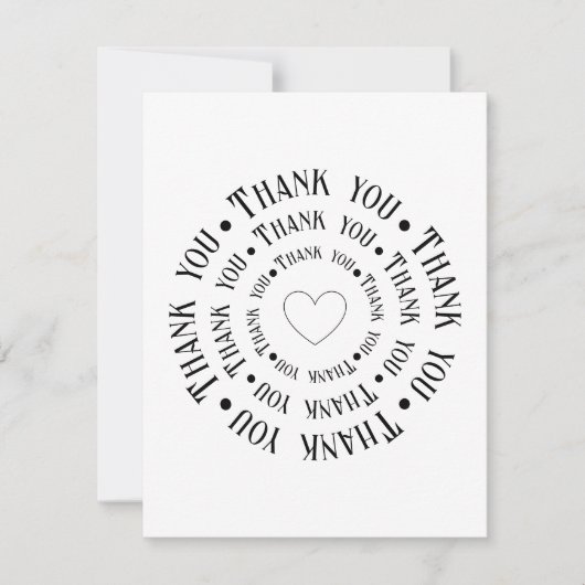 "Danke von ganzem Herzen" Dankeskarte (Vorderseite)