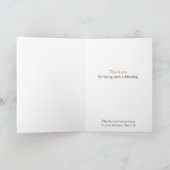 Danke von uns allen Raccoon Süße Tier & Scripture Karte (Innenseite)