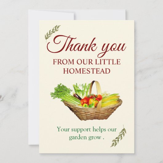 Danke von unserem kleinen Haus (Vorderseite)