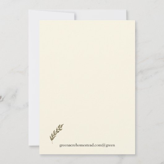 Danke von unserem kleinen Haus (Rückseite)