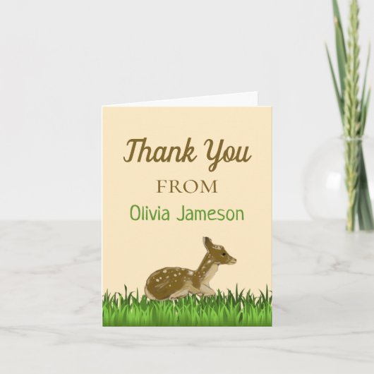 Danke von Woodland Animal (Vorderseite)