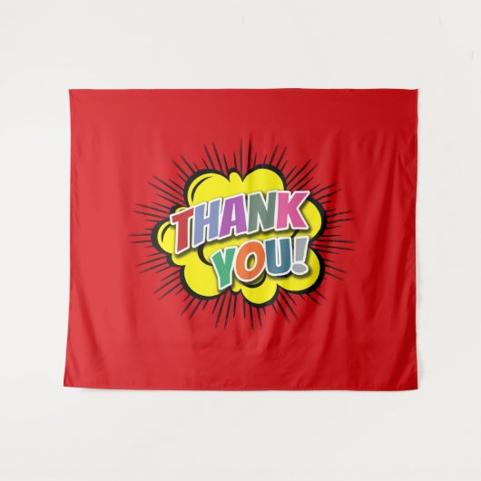Danke Wandteppich (Vorderseite (Horizontal))