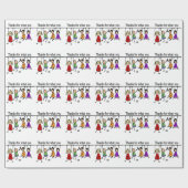 Danke, was Sie US Fun Teacher Art beigebracht habe Geschenkpapier (Flach)