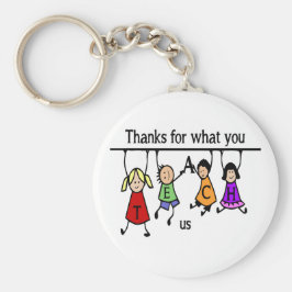 Danke, was Sie US Fun Teacher Art beigebracht habe Schlüsselanhänger