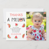 Danke Wassermelone Aquarell 1. Geburtstagsfoto (Vorderseite)