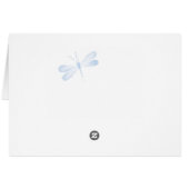 Danke, Watercolor Dragonfly Card - Anpassen (Rückseite Horizontal)