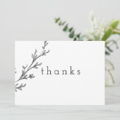 Danke Watercolor Leaf (Stehend Vorderseite)