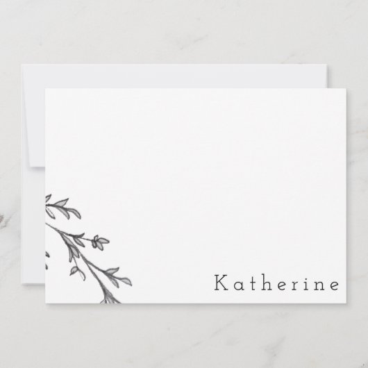 Danke Watercolor Leaf (Rückseite)