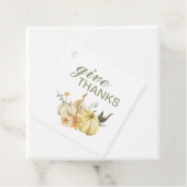 Danke Watercolor Pumpkin Geschenkanhänger (Beispiel)