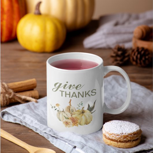 Danke Watercolor Pumpkin Kaffeetasse