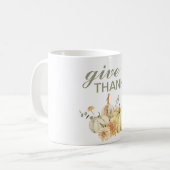 Danke Watercolor Pumpkin Kaffeetasse (Vorderseite Links)