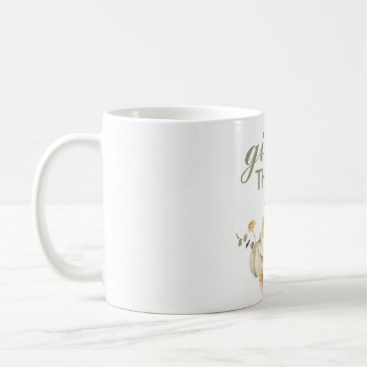 Danke Watercolor Pumpkin Kaffeetasse (Links)