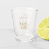 Danke Watercolor Pumpkin Schnapsglas (Rückseite)