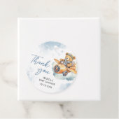 Danke Watercolor Teddy Bear Baby Dusche Geschenkanhänger (Beispiel)