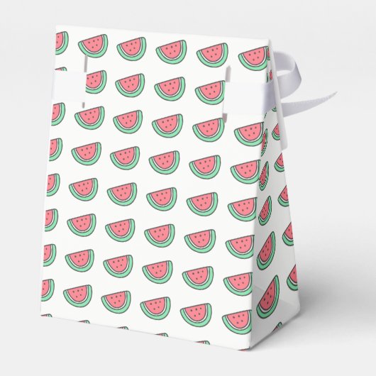 Danke | Watermelon Pattern Zelt Gefälligkeitsbox Geschenkschachtel (Rückseite)