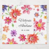 Danke, Wedding Schaumweinetikett (Einzelnes Label)