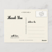 DANKE | WEDING POSTCARD POSTKARTE (Rückseite)
