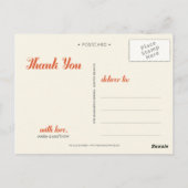 DANKE | WEDING POSTCARD POSTKARTE (Rückseite)