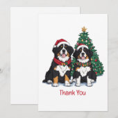 Danke Weihnachten Berner Sennenhunde (Vorne/Hinten)