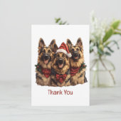 Danke Weihnachten Deutsche Schäferhunde (Stehend Vorderseite)