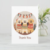 Danke Weihnachten Labrador Retriever Hunde (Stehend Vorderseite)