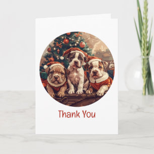 Danke Weihnachten Pit Bull Welpen Hunde